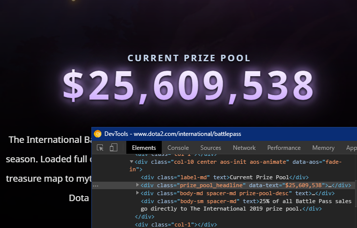 dota 2 website prize pool