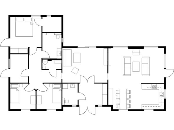 square house plan